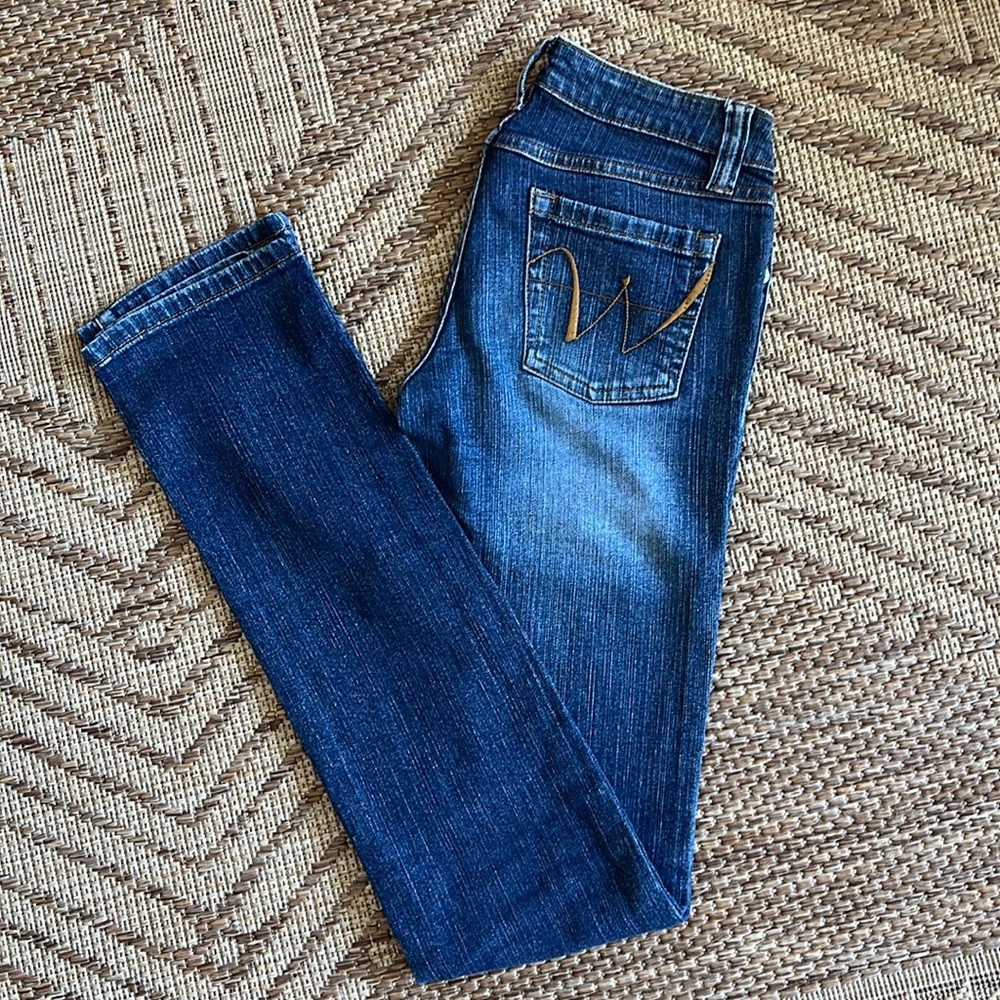 Size 3 long boot, cut jeans